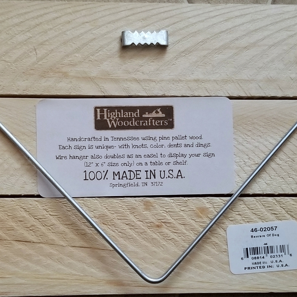 12"×6" Beware of Dog, Wall, Door, Standing Decor, Plank Art - Picture 3 of 5